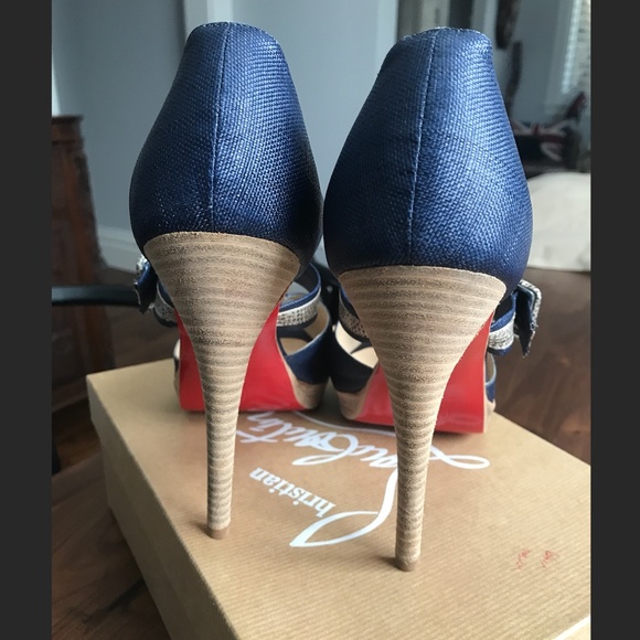 CHRISTIAN LOUBOUTIN Peep Dorsay Pumps Euro size EU 40.5 - Picture 5 of 5